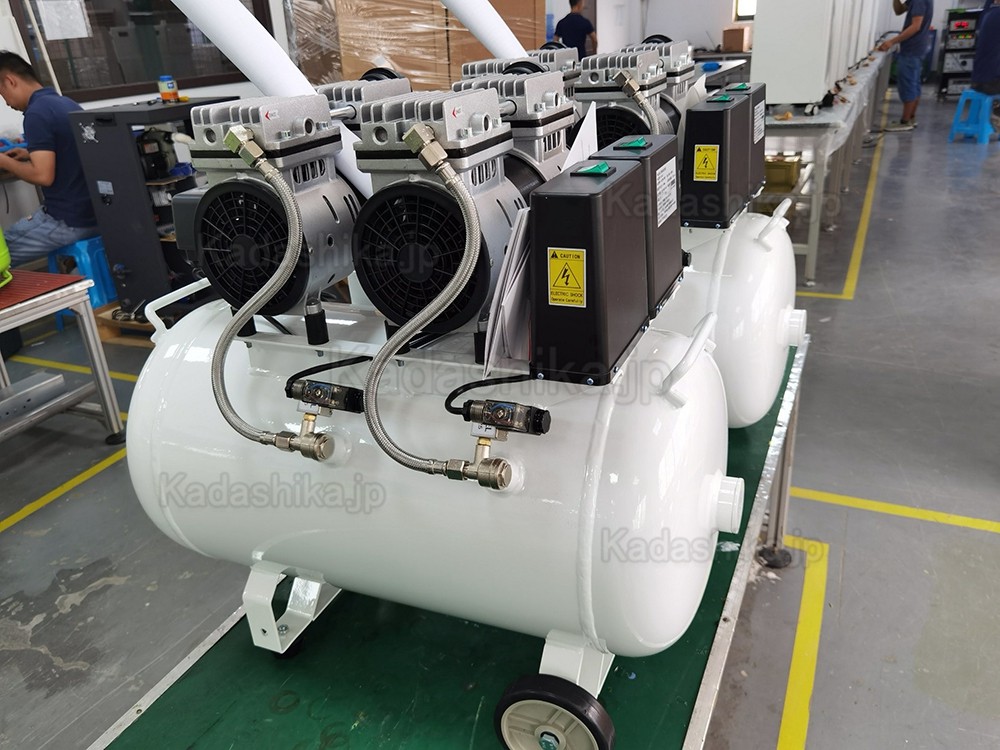 Greeloy® GA-62 歯科静音オイルレス エアコンプレッサー 1.5馬力 60L